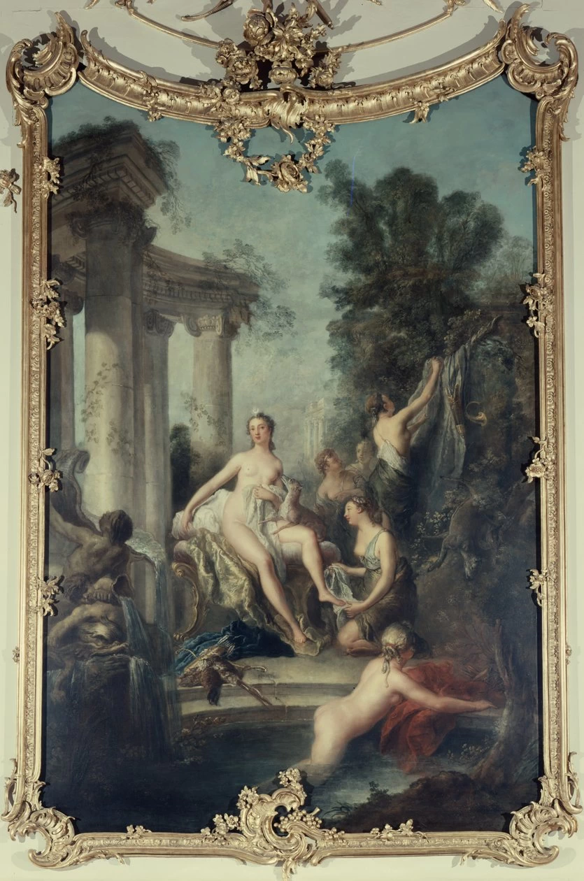 Diana al bagno con le Ninfe - Sala della musica. Castello. Rheinsberg